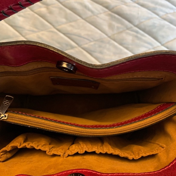 Patricia Nash Bucket Bag, Deep Scarlet Red - Picture 5 of 9